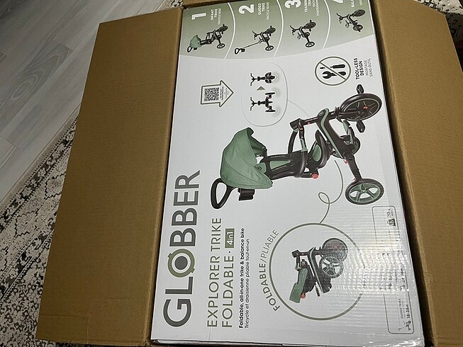 Globber 4in 1 zeytin yeşili