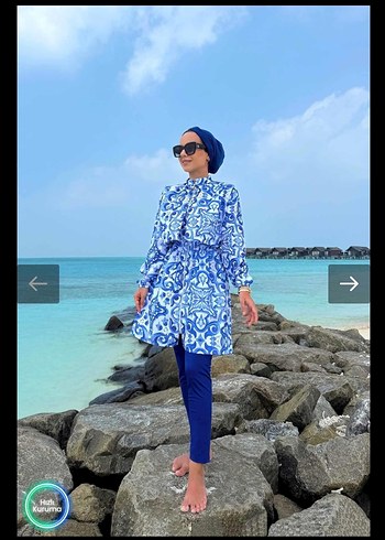 Ka Hijab marka Tesettür plaj kıyafeti haşema - Görsel 4