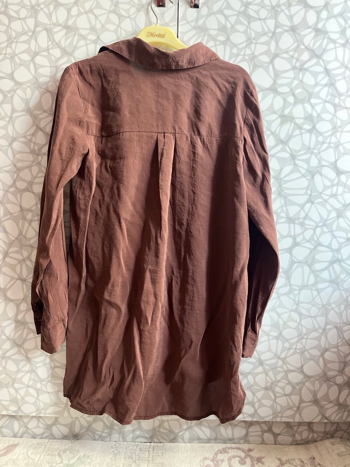 Kahverengi gömlek - Görsel 3