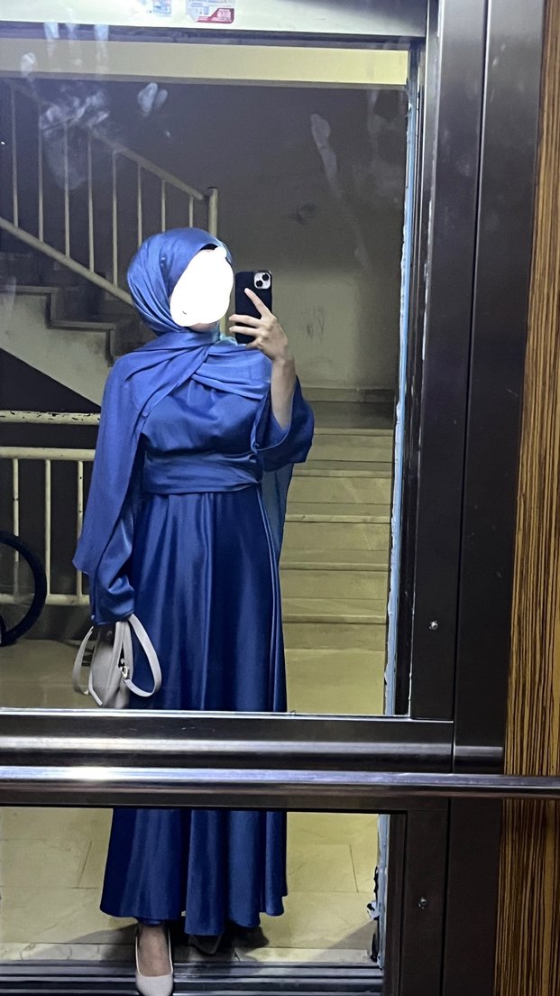 Mavi abiye elbise - Görsel 2