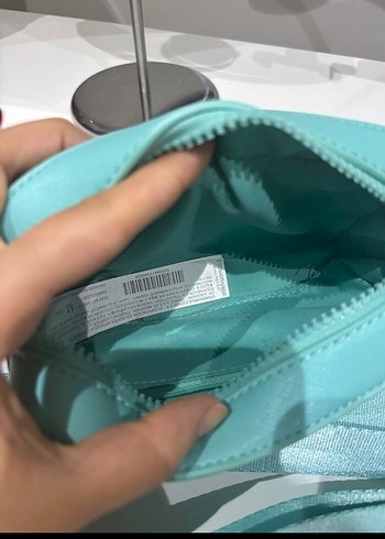 Kadın Turkuaz Deri Bel Çantası - Görsel 5