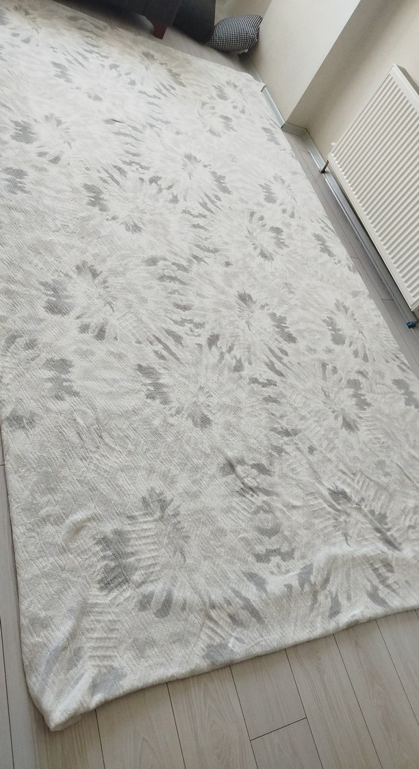 Gri Batik Desenli Yatak Örtüsü - Görsel 3