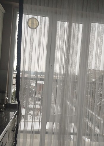 Modern Klasik Beyaz Tül Perde - Görsel 2