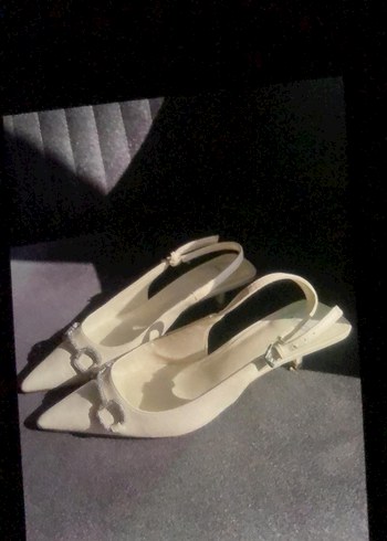 Beyaz mango Kadın Stiletto Gelin Ayakkabısı - Görsel 4