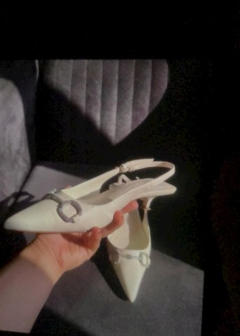 Beyaz mango Kadın Stiletto Gelin Ayakkabısı - Görsel 2