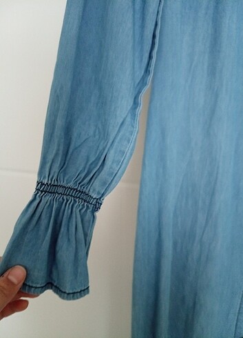 İnce kot elbise - Görsel 2