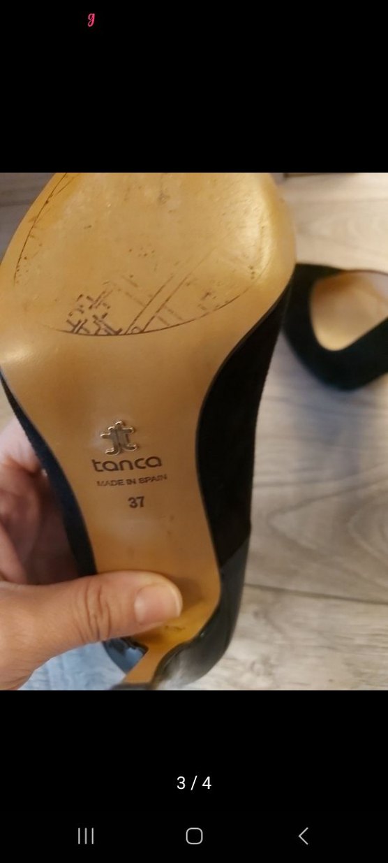 Siyah Süet Rugan Stiletto Kadın Topuklu Ayakkabı - Görsel 4