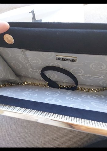 Siyah Süet Kadın Portföy Çanta - Görsel 5