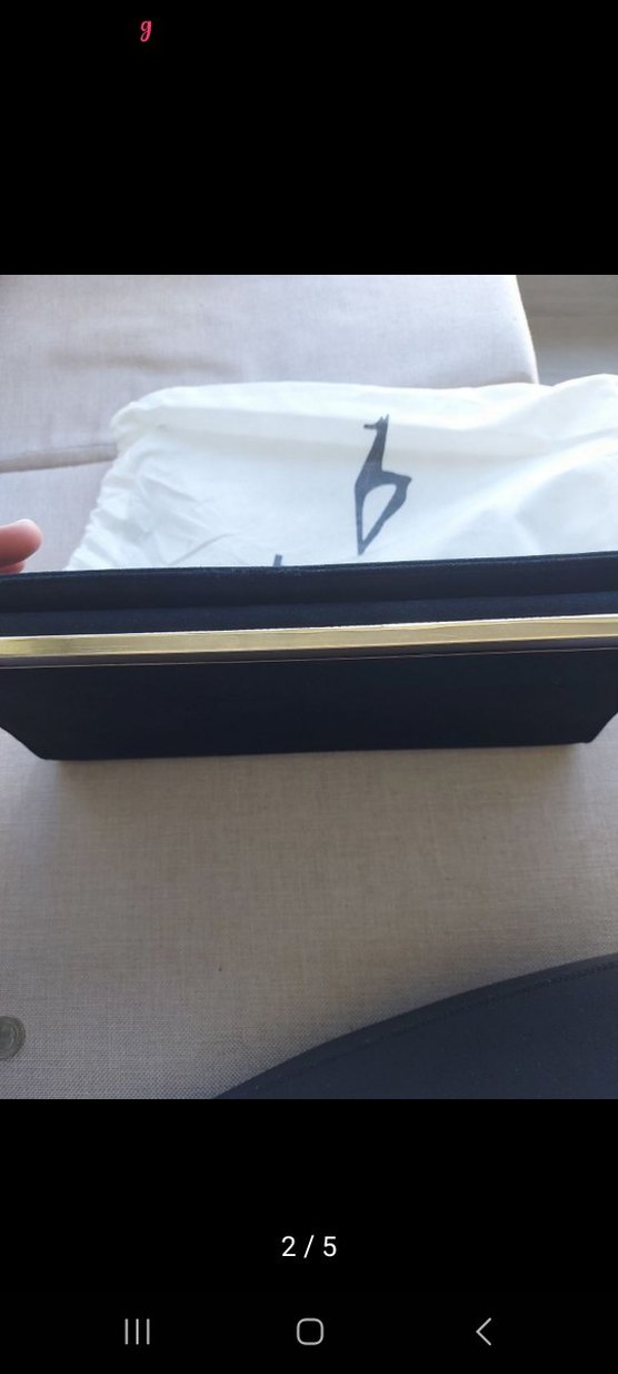 Siyah Süet Kadın Portföy Çanta - Görsel 2