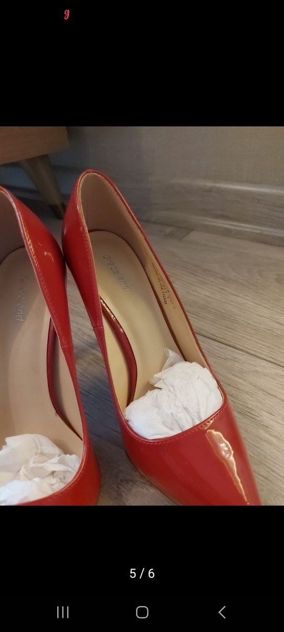 Klasik Kırmızı Parlak Stiletto Topuklu Kadın Ayakkabı - Görsel 4