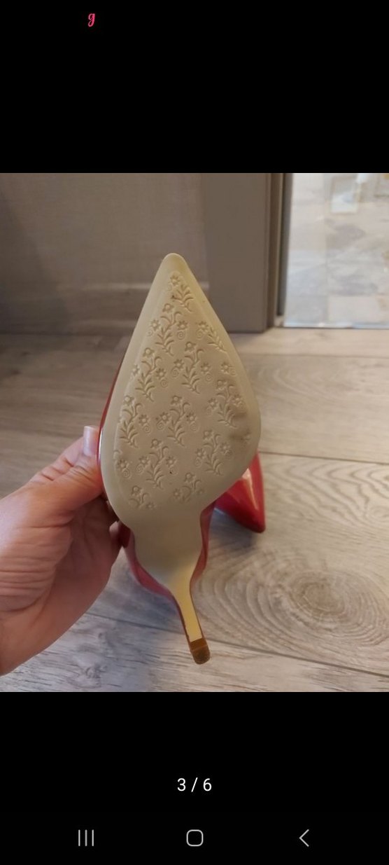 Klasik Kırmızı Parlak Stiletto Topuklu Kadın Ayakkabı - Görsel 5