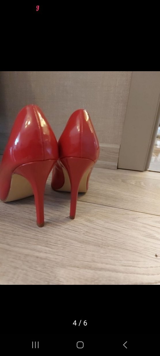 Klasik Kırmızı Parlak Stiletto Topuklu Kadın Ayakkabı - Görsel 3