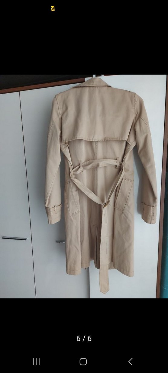 Bej Kadın Trençkot - Görsel 3