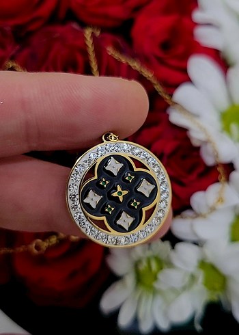 ÇELİK VİNTAGE MODEL KOLYE - Görsel 2