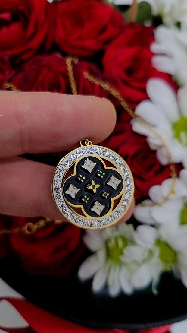 ÇELİK VİNTAGE MODEL KOLYE - Görsel 2