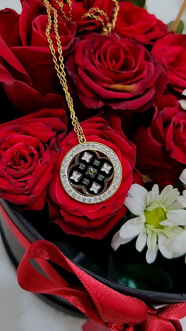 ÇELİK VİNTAGE MODEL KOLYE - Görsel 5