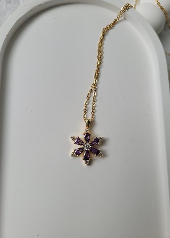 ÇELİK LOTUS ÇİÇEĞİ KOLYE - Görsel 7