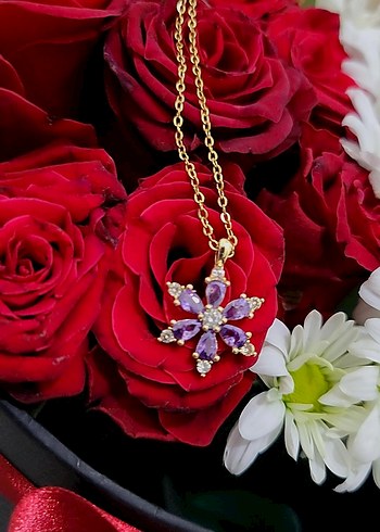 ÇELİK LOTUS ÇİÇEĞİ KOLYE - Görsel 4