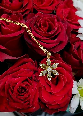 ÇELİK LOTUS ÇİÇEĞİ KOLYE - Görsel 5