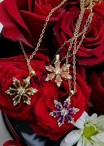 ÇELİK LOTUS ÇİÇEĞİ KOLYE - Görsel 3