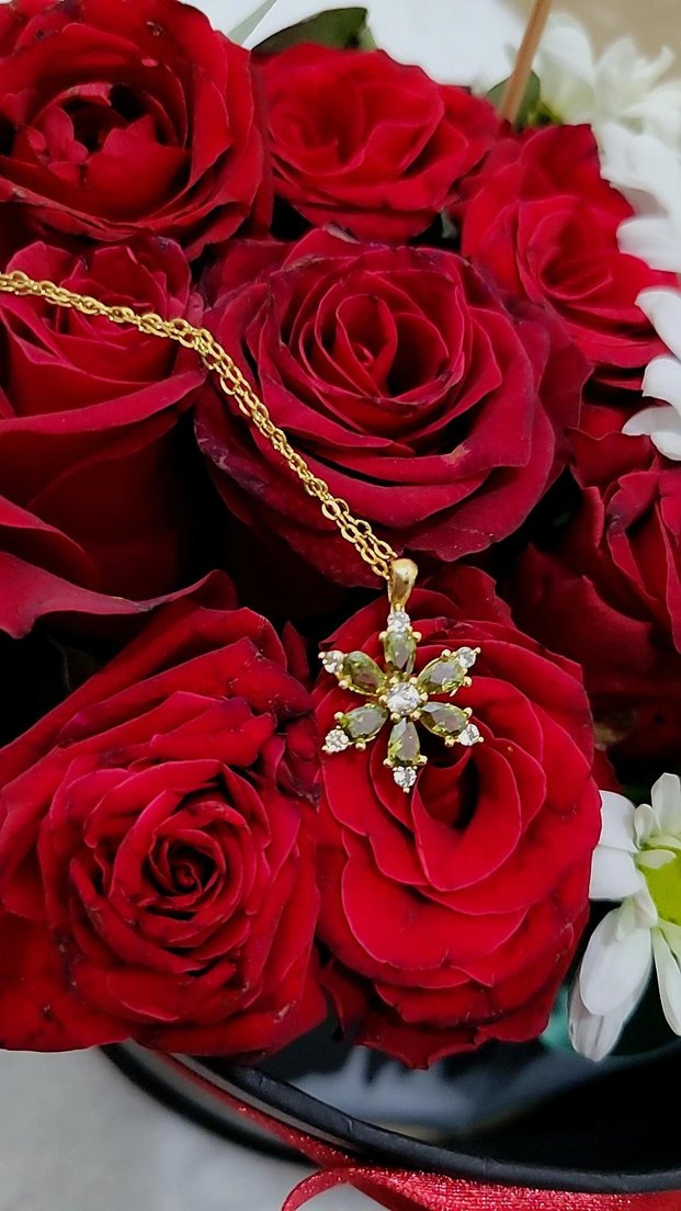 ÇELİK LOTUS ÇİÇEĞİ  KOLYE - Görsel 5