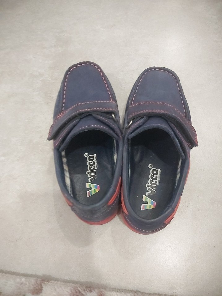 Erkek Çocuk Koyu Mavi Kemerli Özel Ayakkabı - Görsel 3