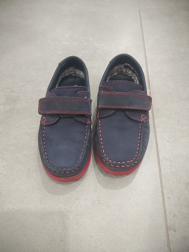 Erkek Çocuk Koyu Mavi Kemerli Özel Ayakkabı - Görsel 2