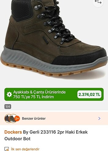 42 Beden Dockers erkek deri bot 42 numara