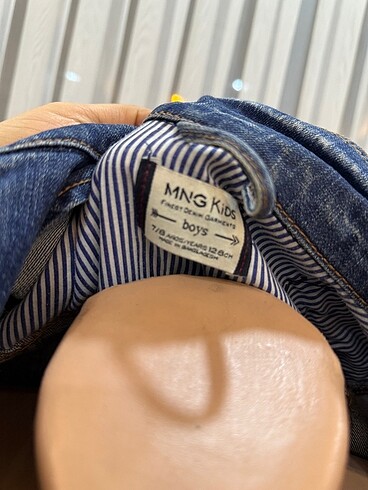9 Yaş Beden mavi Renk Mango kot ceket