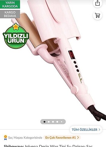 Shibowavy Su Dalgası Saç Maşasın32 Mm orjinal ürün