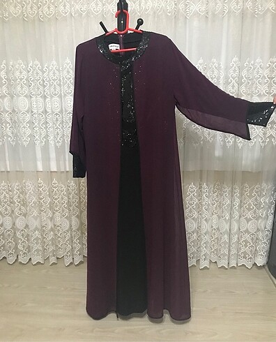 Bordo Siyah Abiye