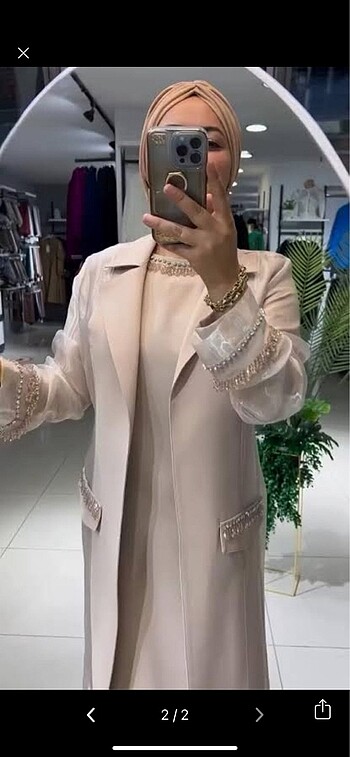 Taşlı abaya