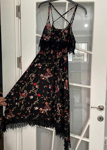 Dantel Detaylı Bohem Uzun Elbise - Görsel 6