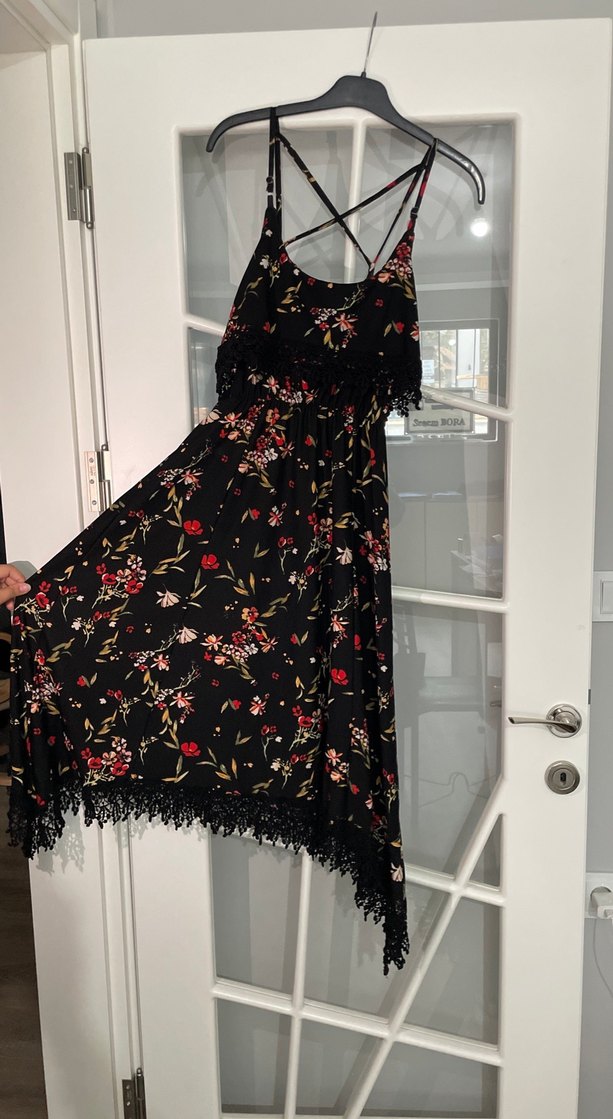 Dantel Detaylı Bohem Uzun Elbise - Görsel 2