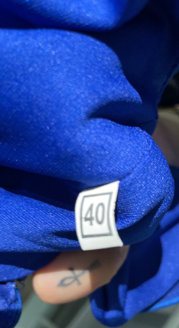 Kemer Detaylı Lacivert V Yakalı Midi Elbise - Görsel 3