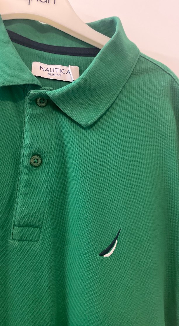 Erkek Yeşil Kısa Kollu Polo Tişört - Görsel 2