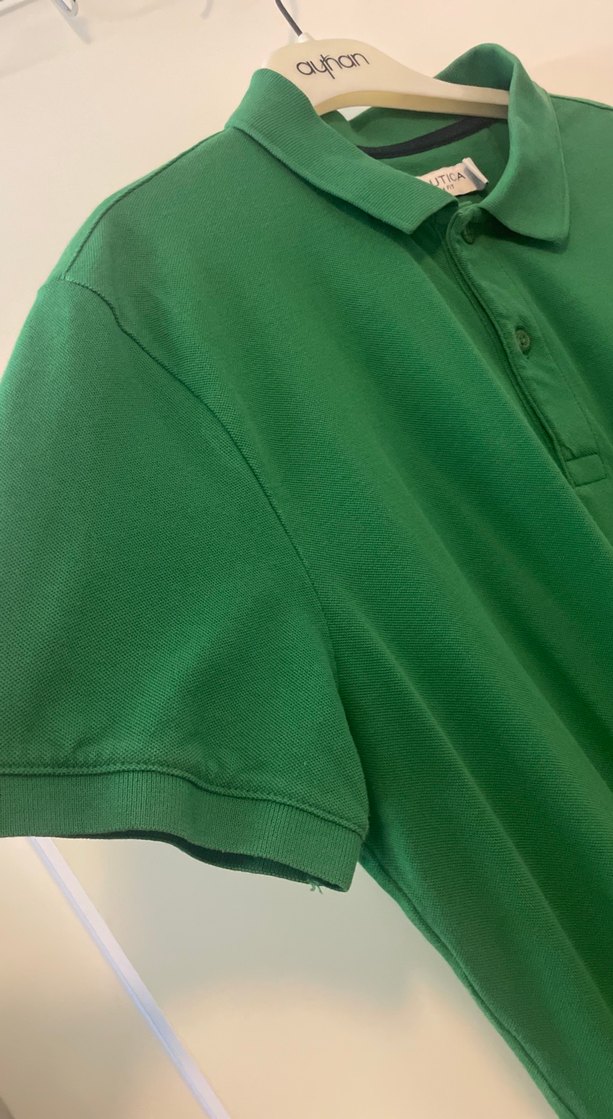 Erkek Yeşil Kısa Kollu Polo Tişört - Görsel 4