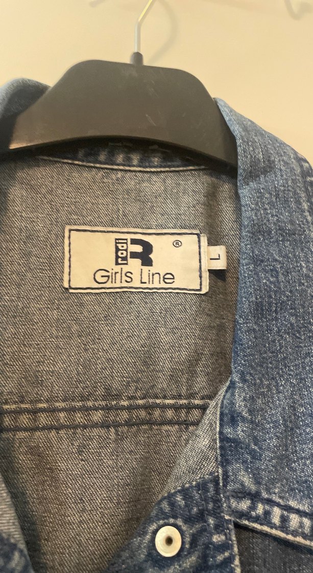 Düğmeli Mavi Denim Kolsuz Ceket - Görsel 4