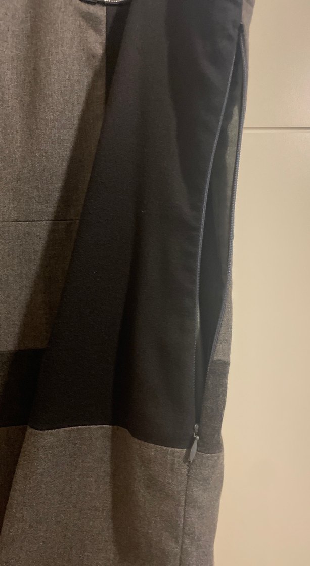 Gri Kemerli Midi Kadın Elbise - Görsel 3