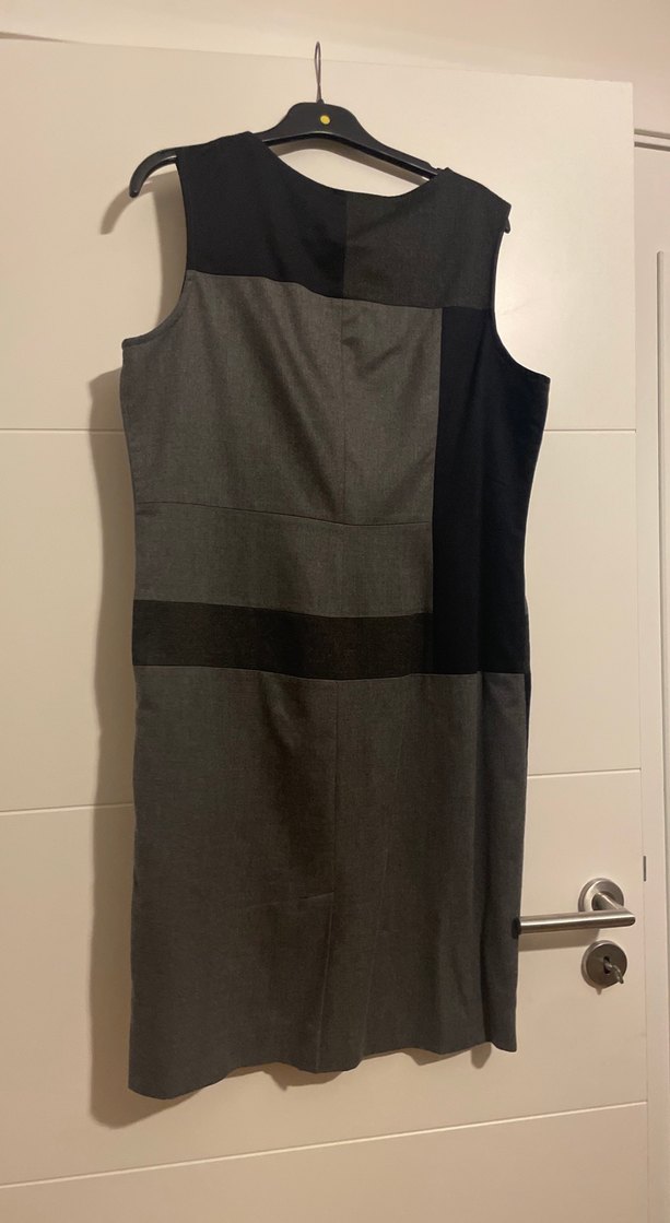 Gri Kemerli Midi Kadın Elbise - Görsel 4