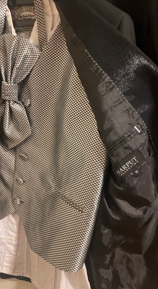 Düğmeli Siyah Erkek Takım Elbise - Görsel 4