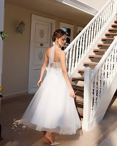 Tasarımcı Özel tasarım nikah elbisesi
