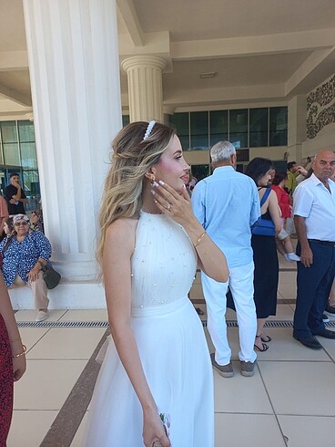 xs Beden beyaz Renk Özel tasarım nikah elbisesi