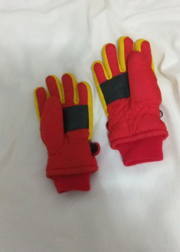 Çocuk Renkli Polar Eldivenler Velcro - Görsel 2