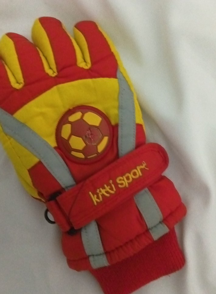 Çocuk Renkli Polar Eldivenler Velcro - Görsel 3