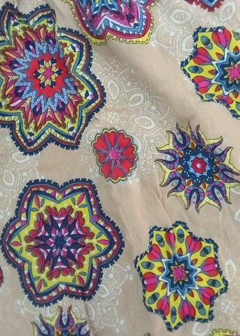 10 Yaş Beden çeşitli Renk Renkli Bohem Kız Çocuk Etek