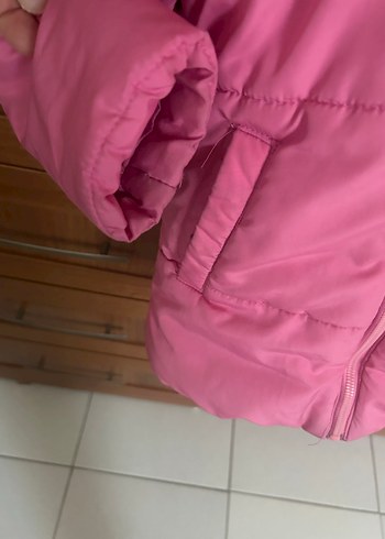 Kız Çocuk Pembe Fermuarlı Mont - Görsel 2