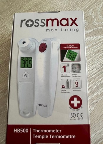 Rossmax HB500 Temassız Şakak Termometresi - Görsel 2