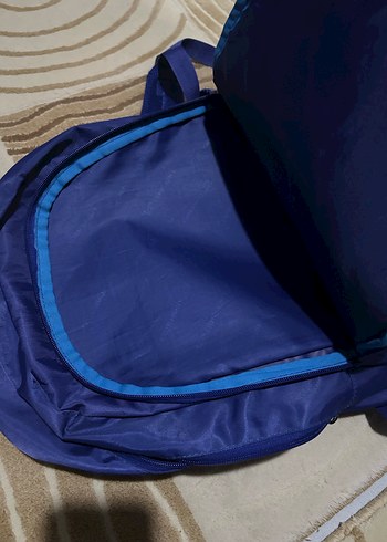 Mavi Fermuarlı Kadın Sırt Çantası Orjinal ürün - Görsel 10