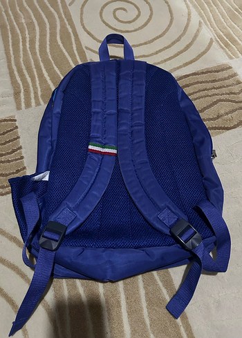 Mavi Fermuarlı Kadın Sırt Çantası Orjinal ürün - Görsel 2
